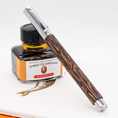 Faber-Castell Ambition Coconut Wood Fountain Pen capped