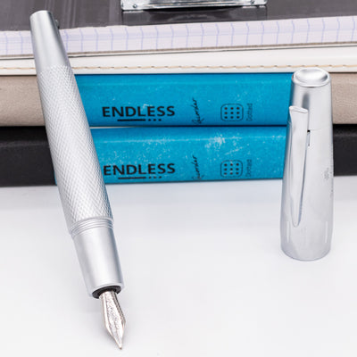 Faber-Castell E-Motion Pure Silver Fountain Pen