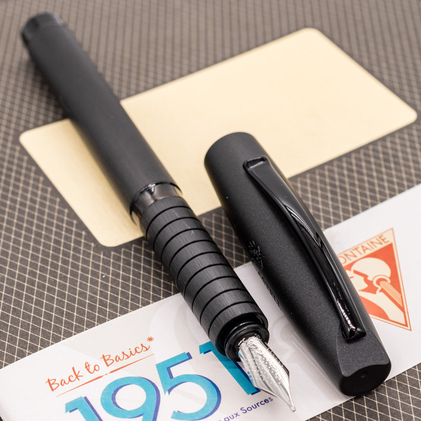 Faber-Castell Essentio Fountain Pen - Aluminum Black brushed