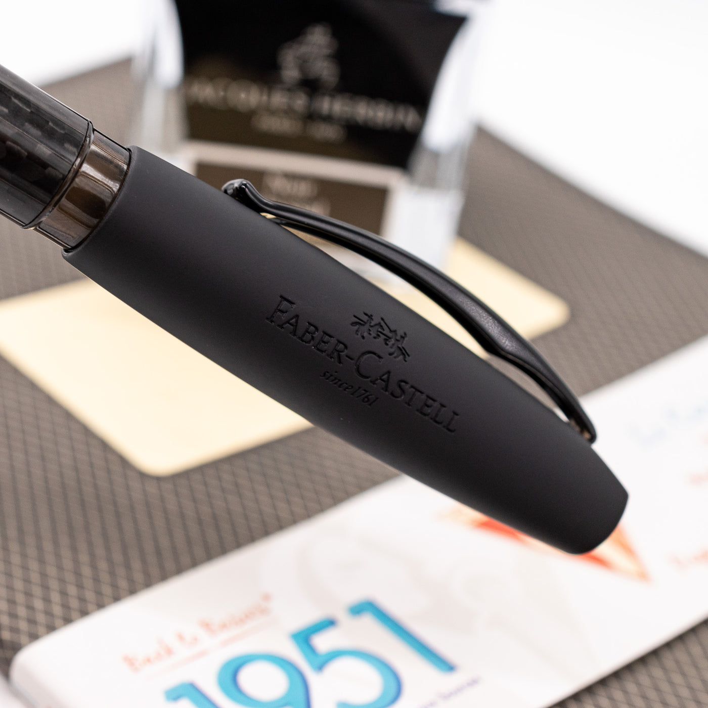 Faber-Castell Essentio Fountain Pen - Black Carbon logo