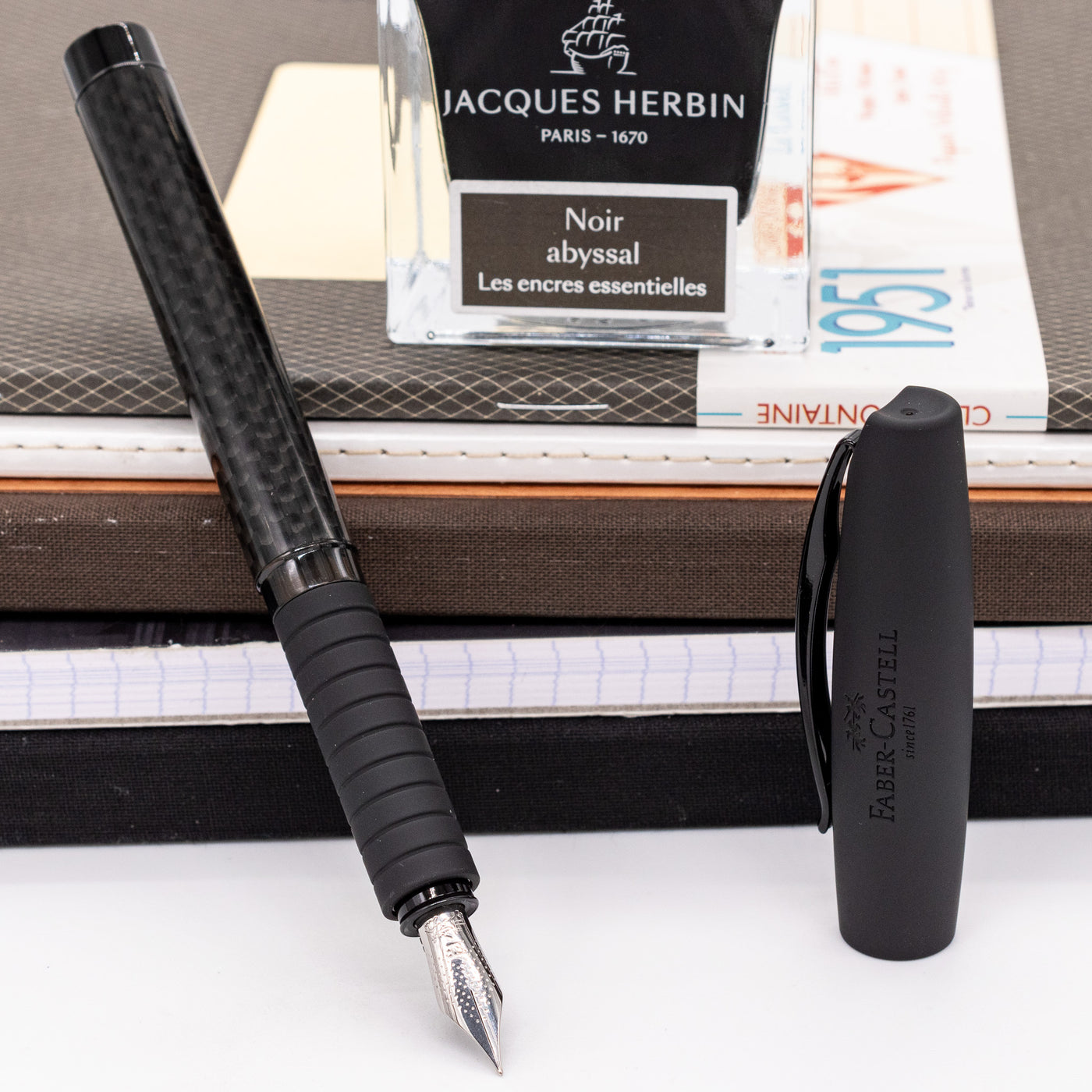 Faber-Castell Essentio Fountain Pen - Black Carbon