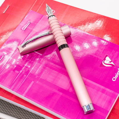 Faber-Castell Essentio Fountain Pen - Aluminum Rose pink