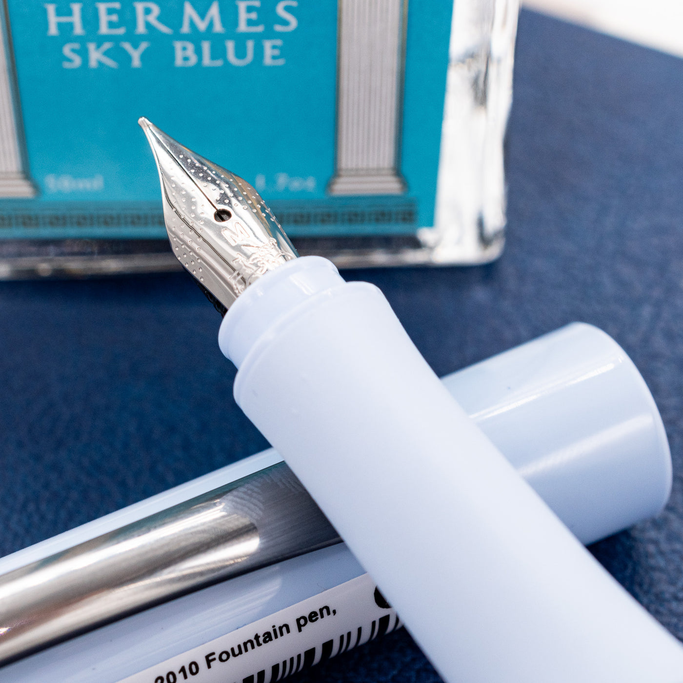 Faber-Castell Grip 2010 Harmony Fountain Pen - Sky Blue stainless steel nib