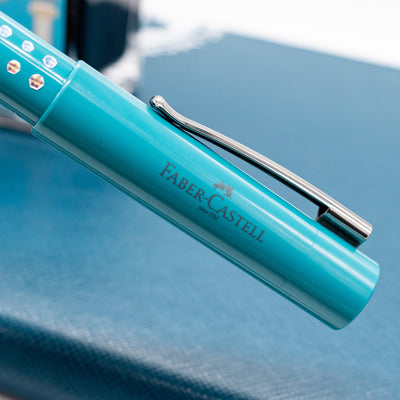 Faber-Castell Grip 2010 Sparkle Fountain Pen - Ocean logo