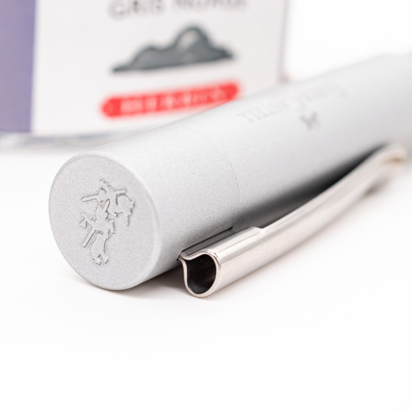 Faber-Castell Grip 2011 Fountain Pen - Silver cap top