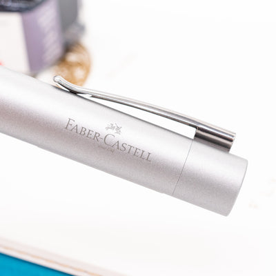 Faber-Castell Grip 2011 Fountain Pen - Silver logo