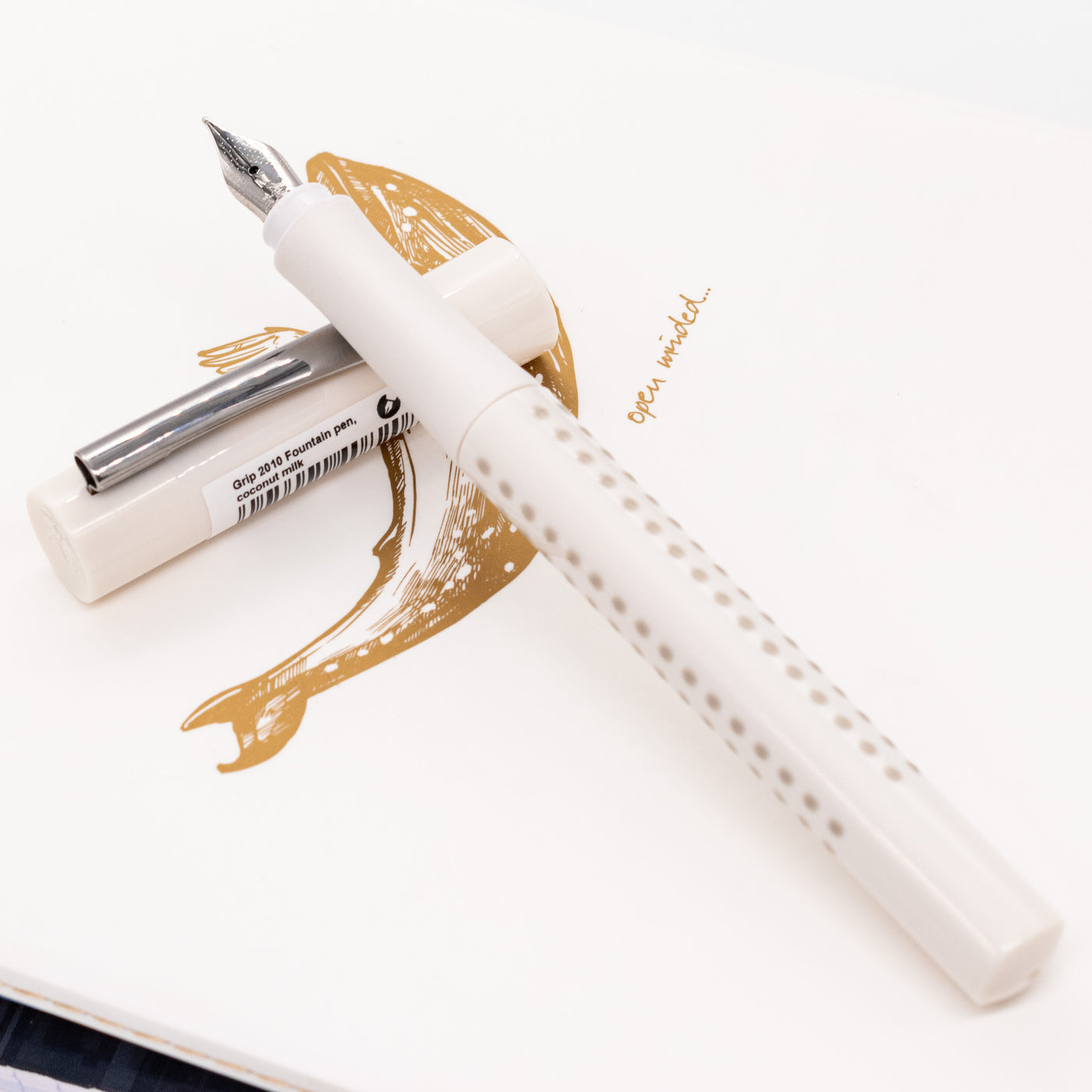 Faber-Castell Grip 2010 Fountain Pen - Coconut Milk white