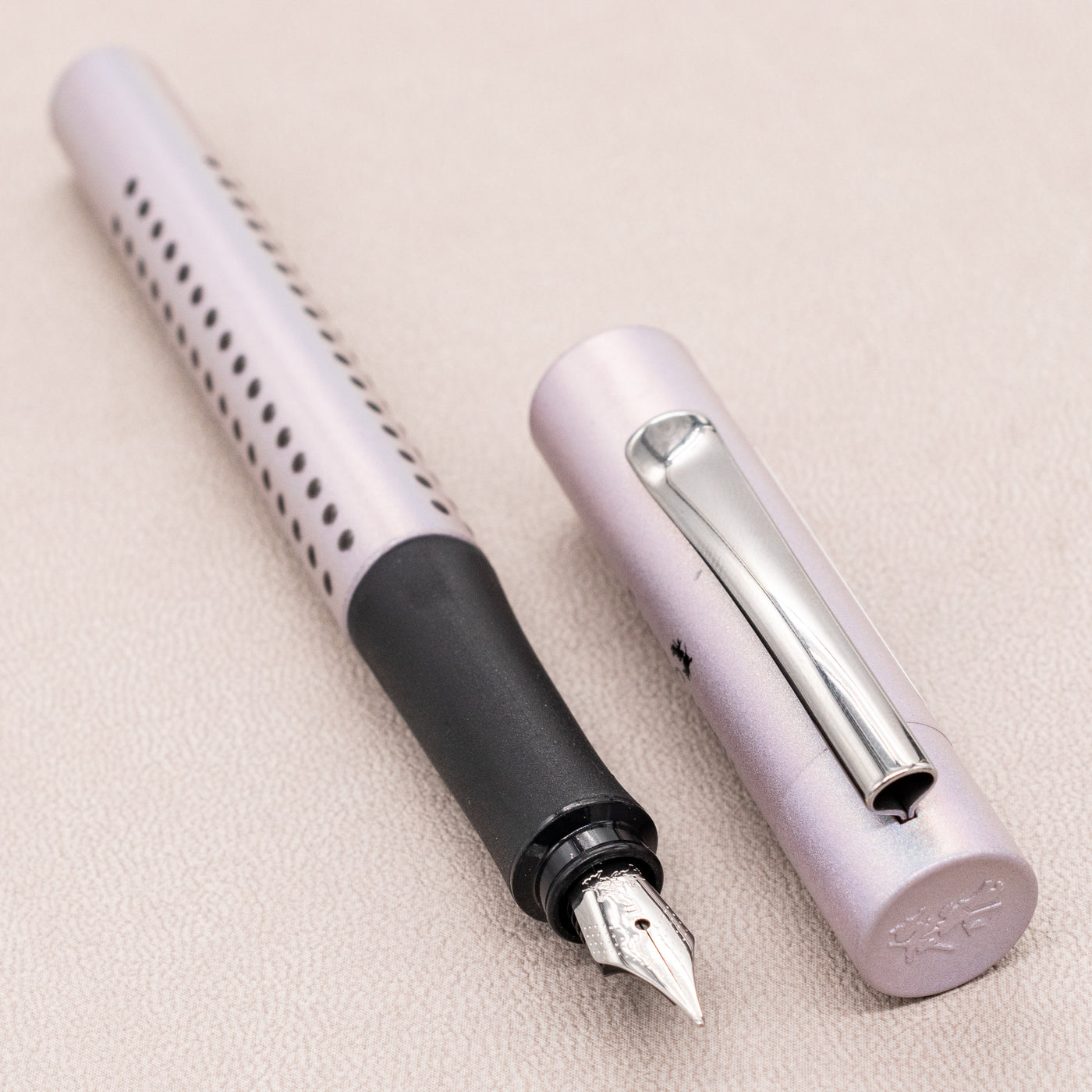 Faber-Castell Grip Glam Fountain Pen - Pearl pink