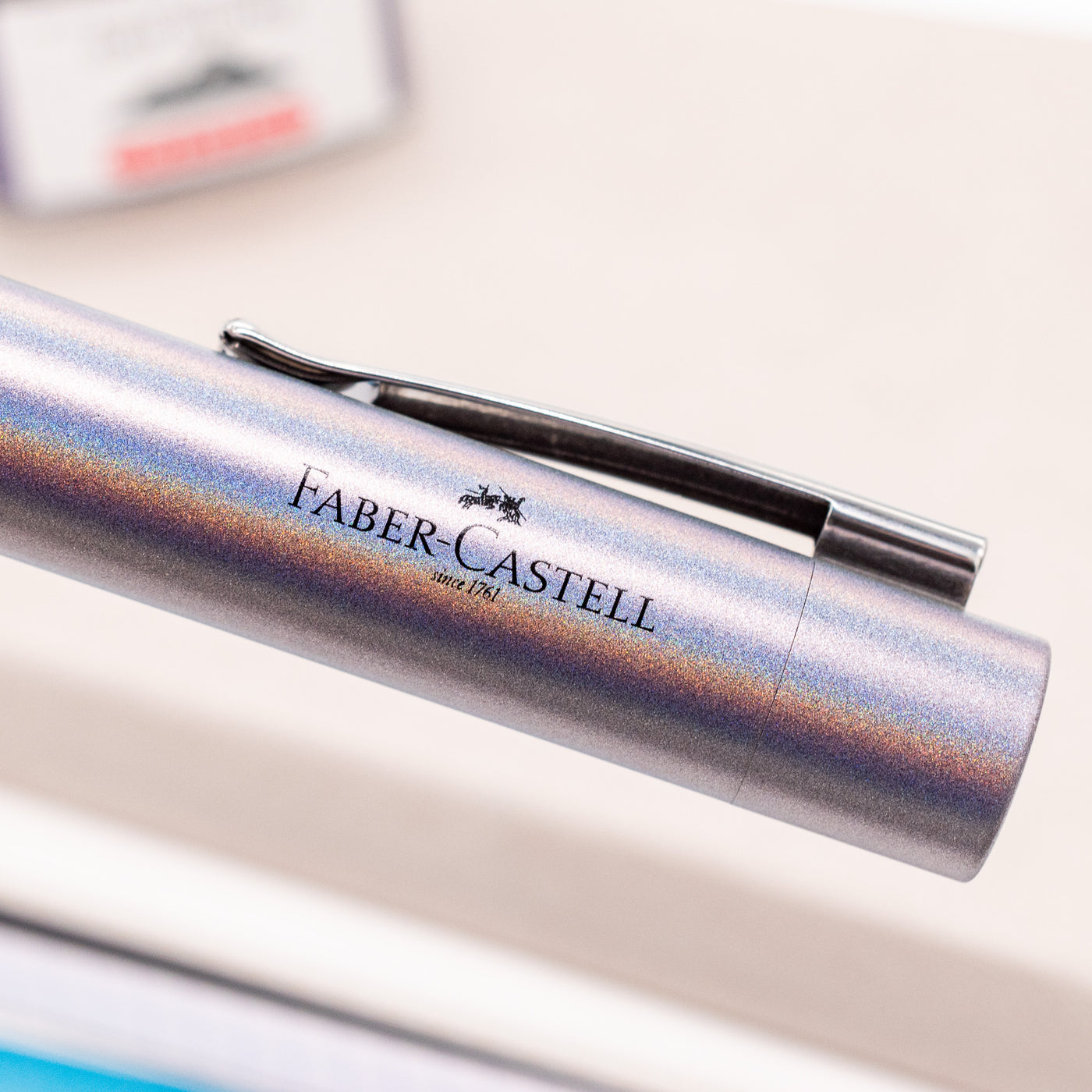 Faber-Castell Grip Glam Fountain Pen - Silver logo