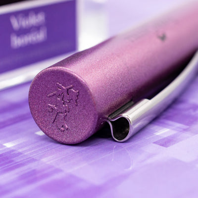 Faber-Castell Grip Glam Fountain Pen - Violet cap top