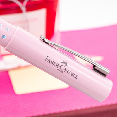 Faber-Castell Grip Sparkle Fountain Pen - Rose logo