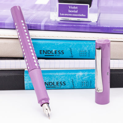 Faber-Castell Grip Sparkle Fountain Pen - Violet