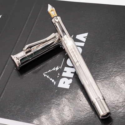 Graf von Faber-Castell Classic Fountain Pen - Platinum Plated silver