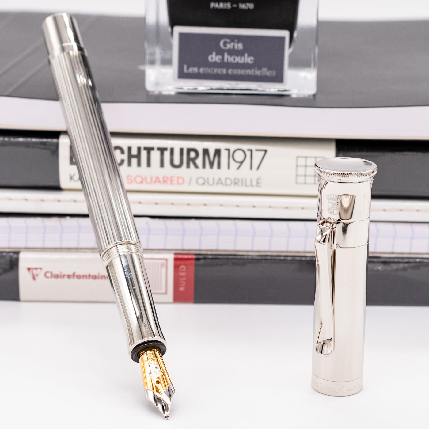 Graf von Faber-Castell Classic Fountain Pen - Platinum Plated