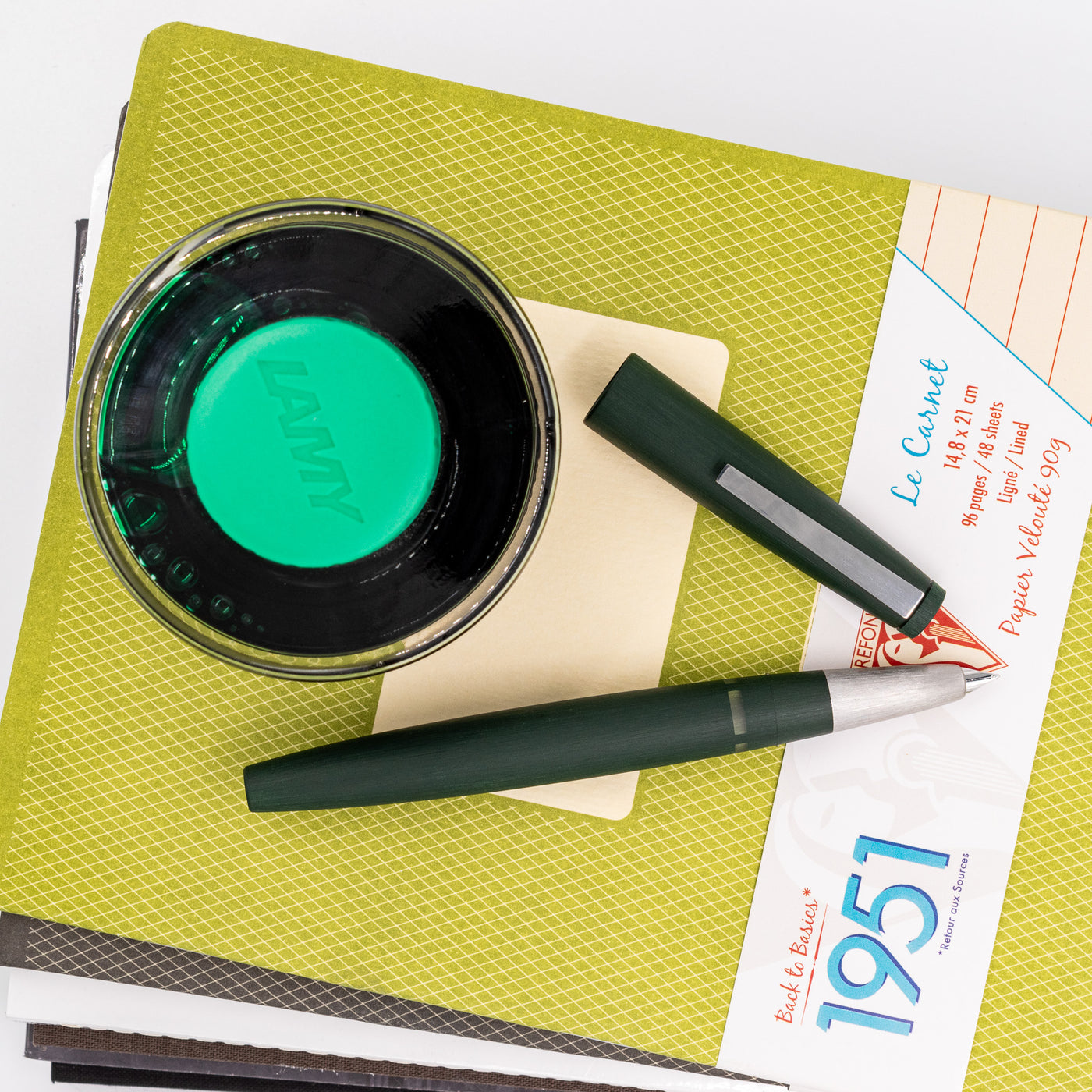 LAMY 2000 Pine Green Fountain Pen Rare