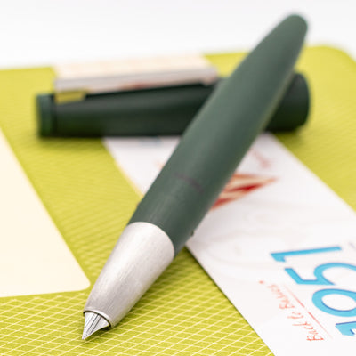 LAMY 2000 Pine Green Fountain Pen Uncapped