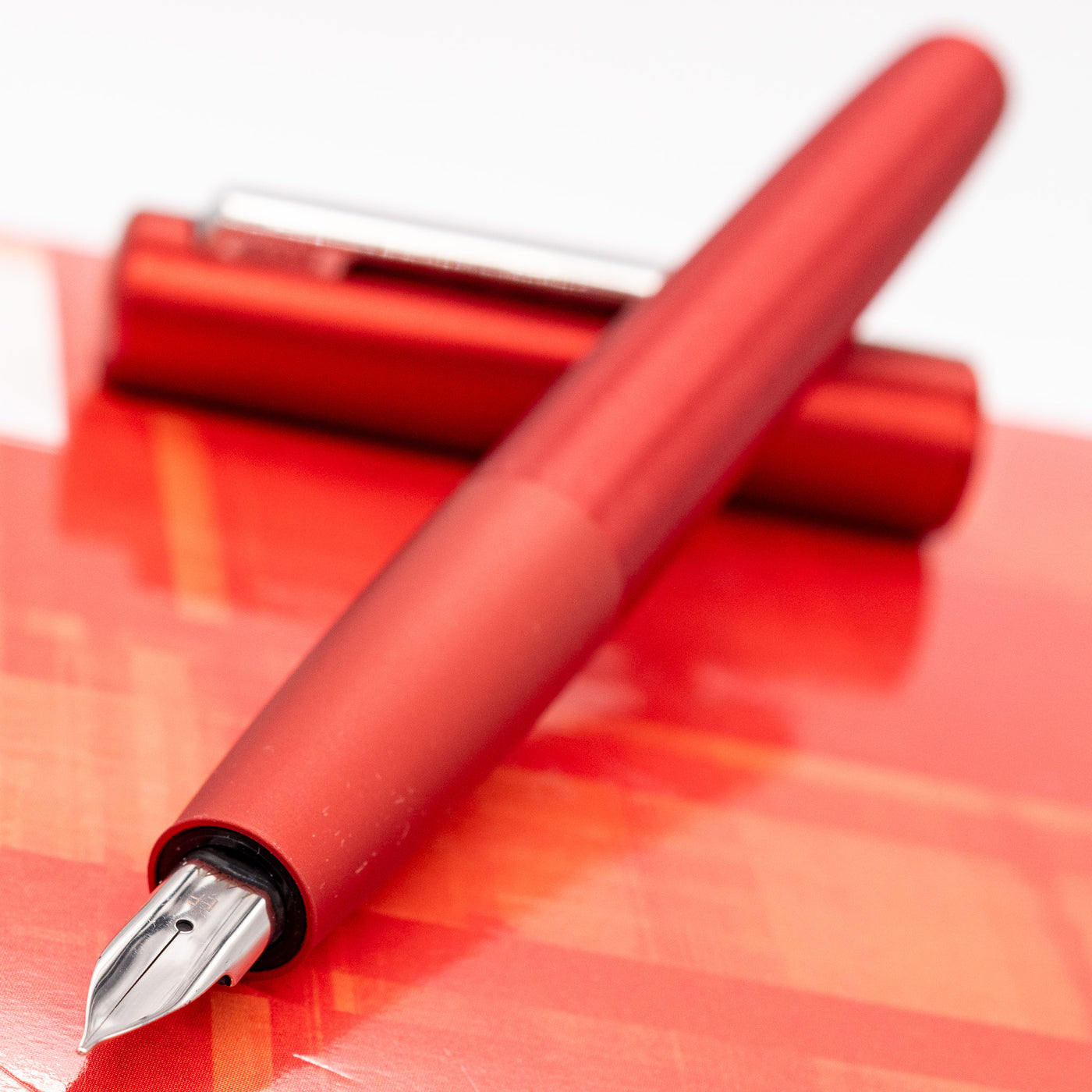 LAMY Aion Special Edition 2019 Fountain Pen - Red uncapped