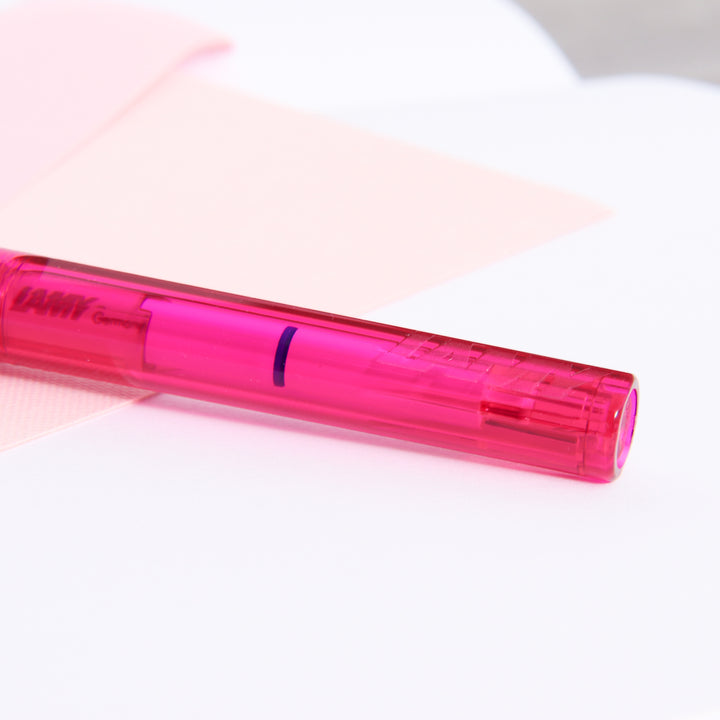 Hand Made Custom cheapest Bubble Gum Pink Acrylic Magnetic Rollerball Pen