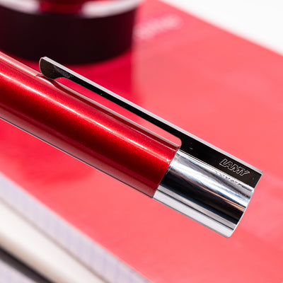 LAMY Scala Piano Red Rollerball Pen clip