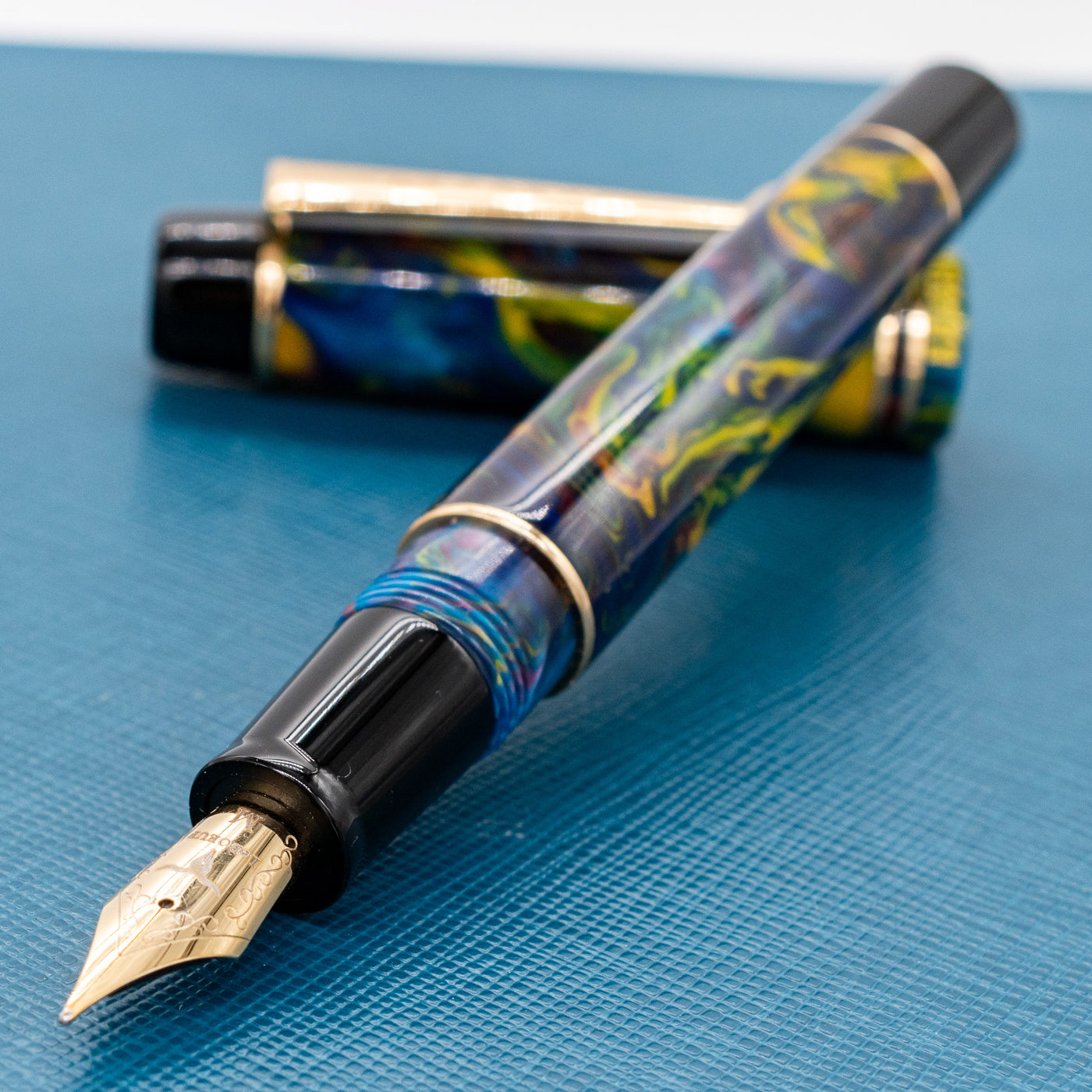 Leboeuf Pilgraim Kaleidoscope Fountain Pen Uncapped