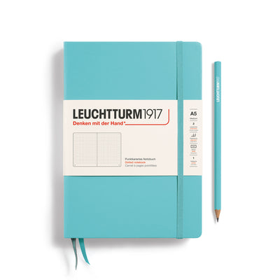 Leuchtturm Hardcover A5 Dotted Notebook - Aquamarine