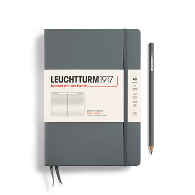 Leuchtturm Hardcover A5 Lined Notebook - Anthracite