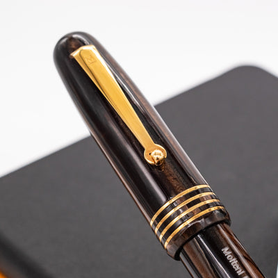 Molteni Modelo 54 Fountain Pen - Choco Linea clip