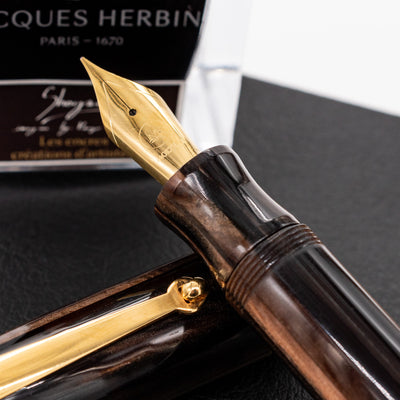 Molteni Modelo 54 Fountain Pen - Choco Linea stainless steel nib