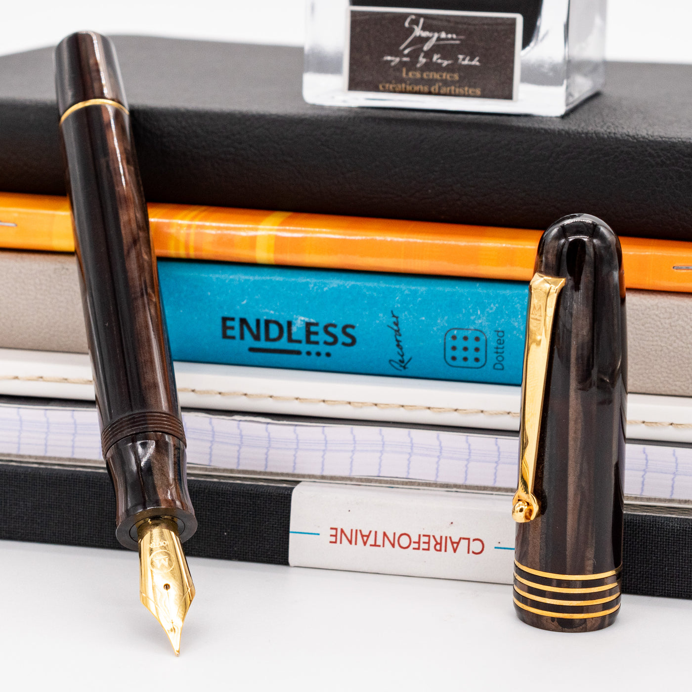 Molteni Modelo 54 Fountain Pen - Choco Linea