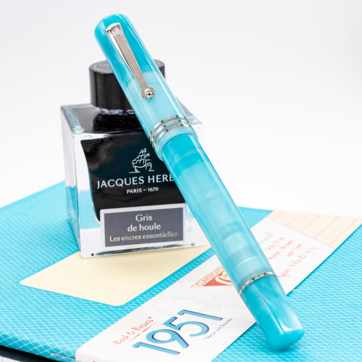 Molteni Modelo 60 Fountain Pen - Turquoise capped