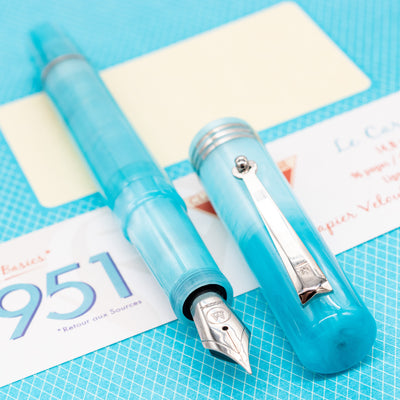 Molteni Modelo 60 Fountain Pen - Turquoise chrome trim