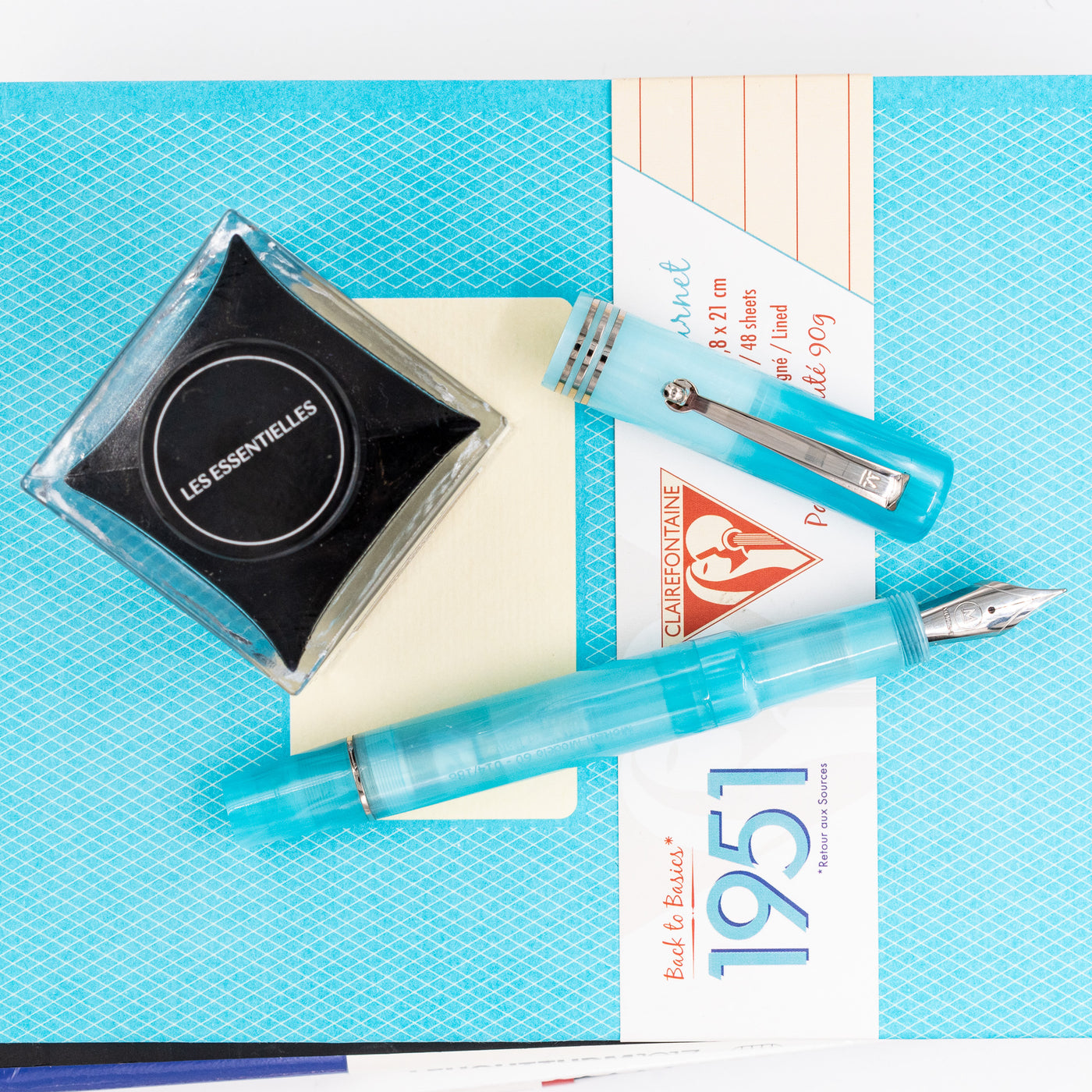 Molteni Modelo 60 Fountain Pen - Turquoise new