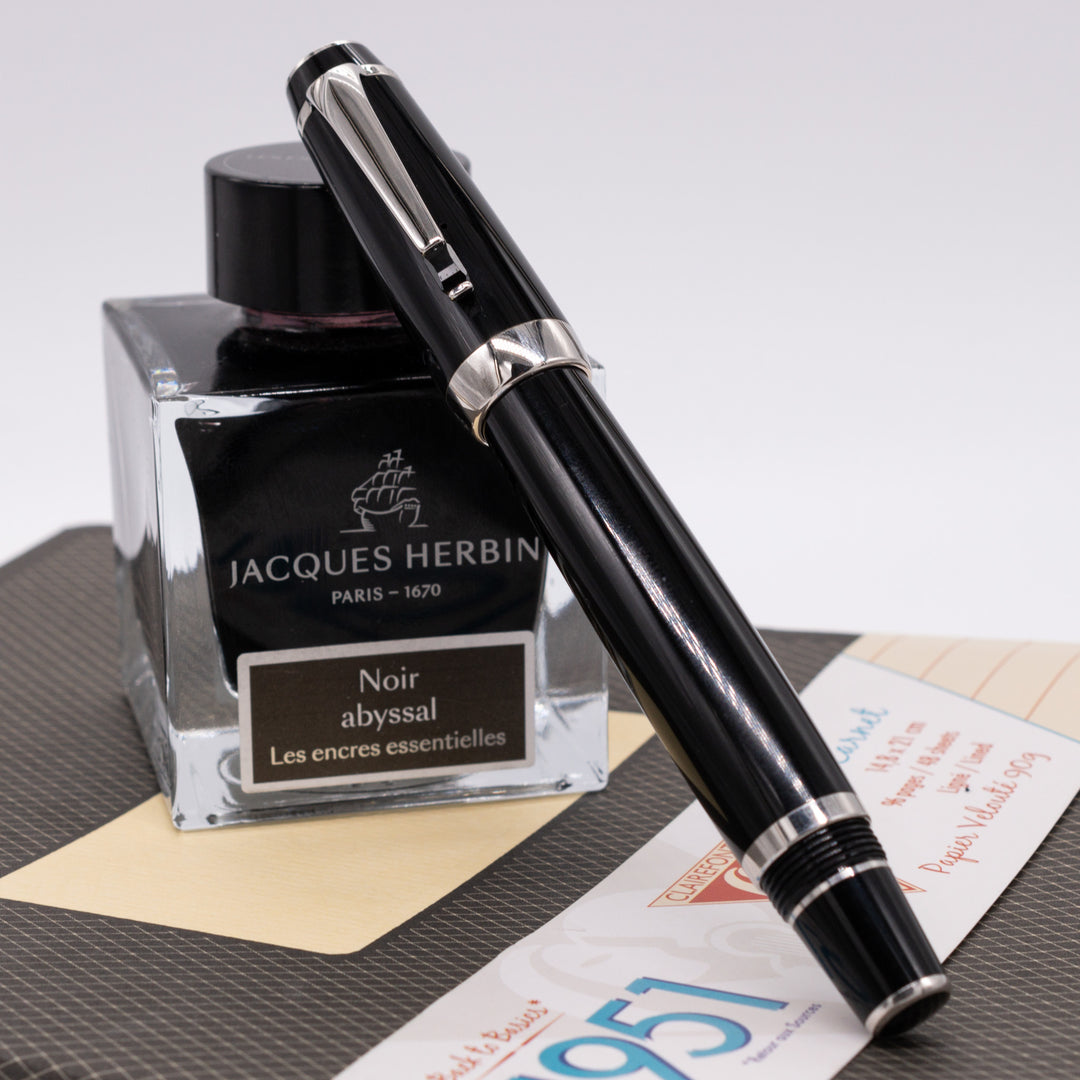 Montblanc Boheme Noir Fixed Nib Fountain Pen Preowned Truphae