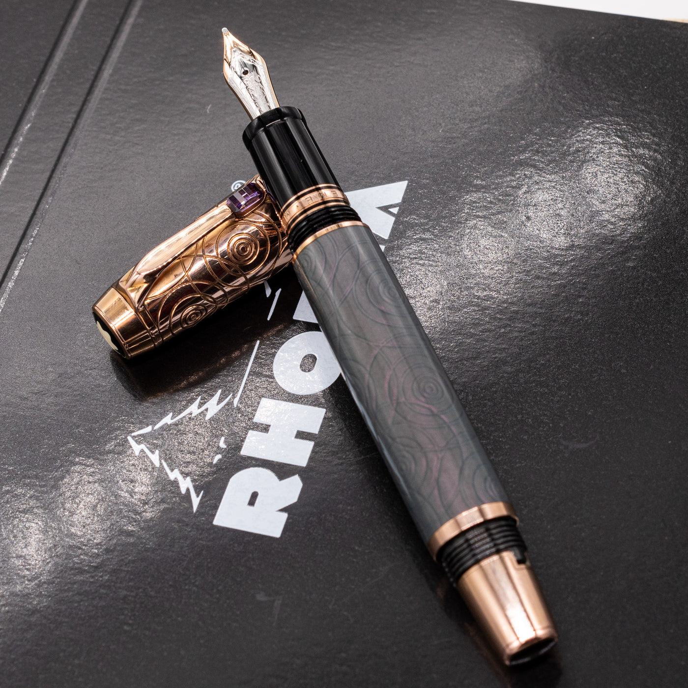 Montblanc Boheme Pirouette Lilas Fountain Pen rose gold