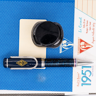 Montblanc Great Characters Great Gatsby Ballpoint Pen blue