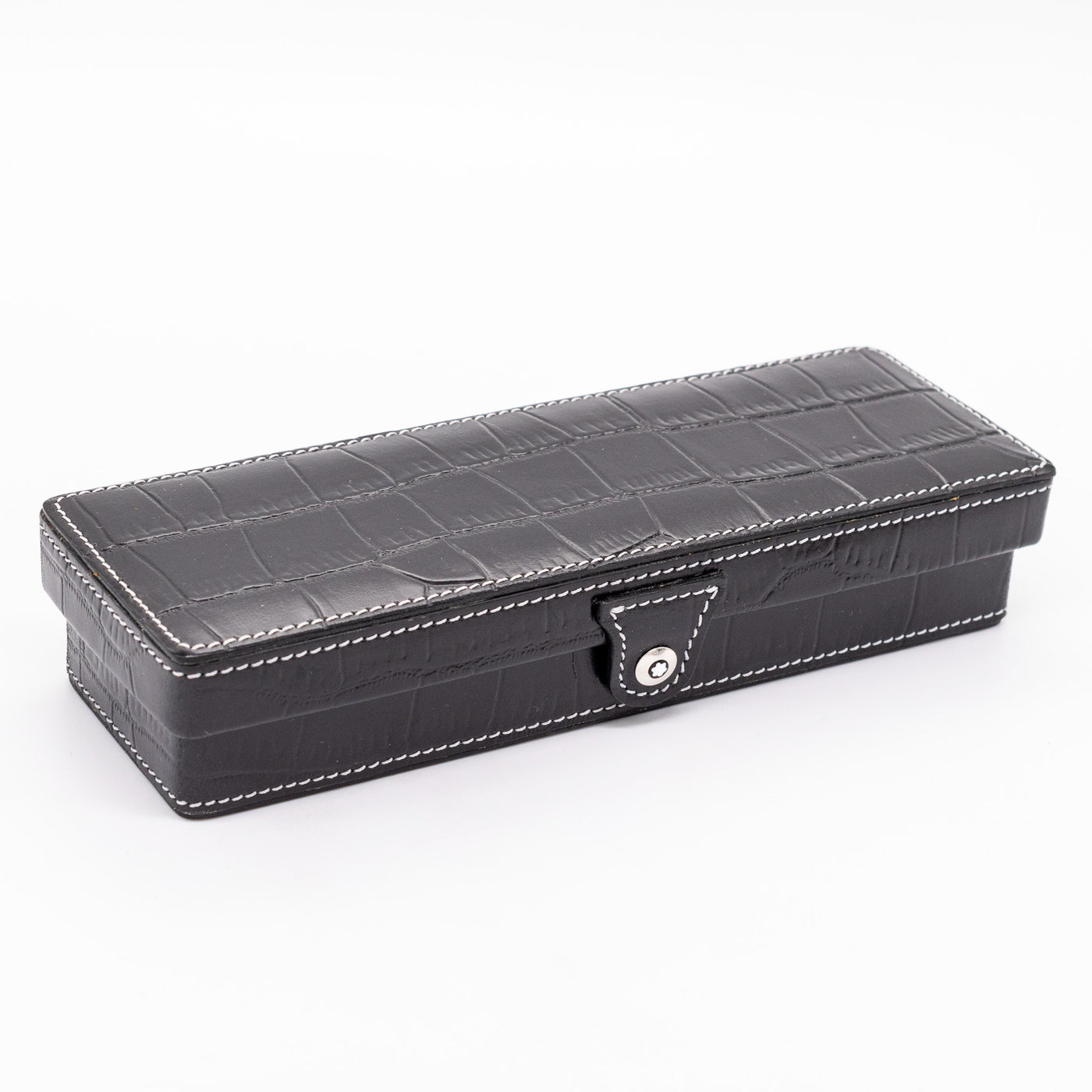 Montblanc Leather Goods Artisan Black Leather Pen Box