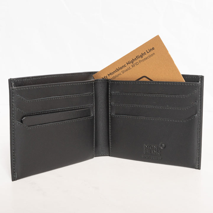 Montblanc Leather Goods Nightflight Black 6cc Wallet 118274 Preowned