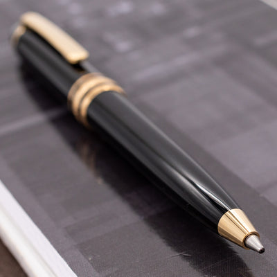 Montblanc Meisterstuck 116 Mozart Black Gold Ballpoint Pen Tip