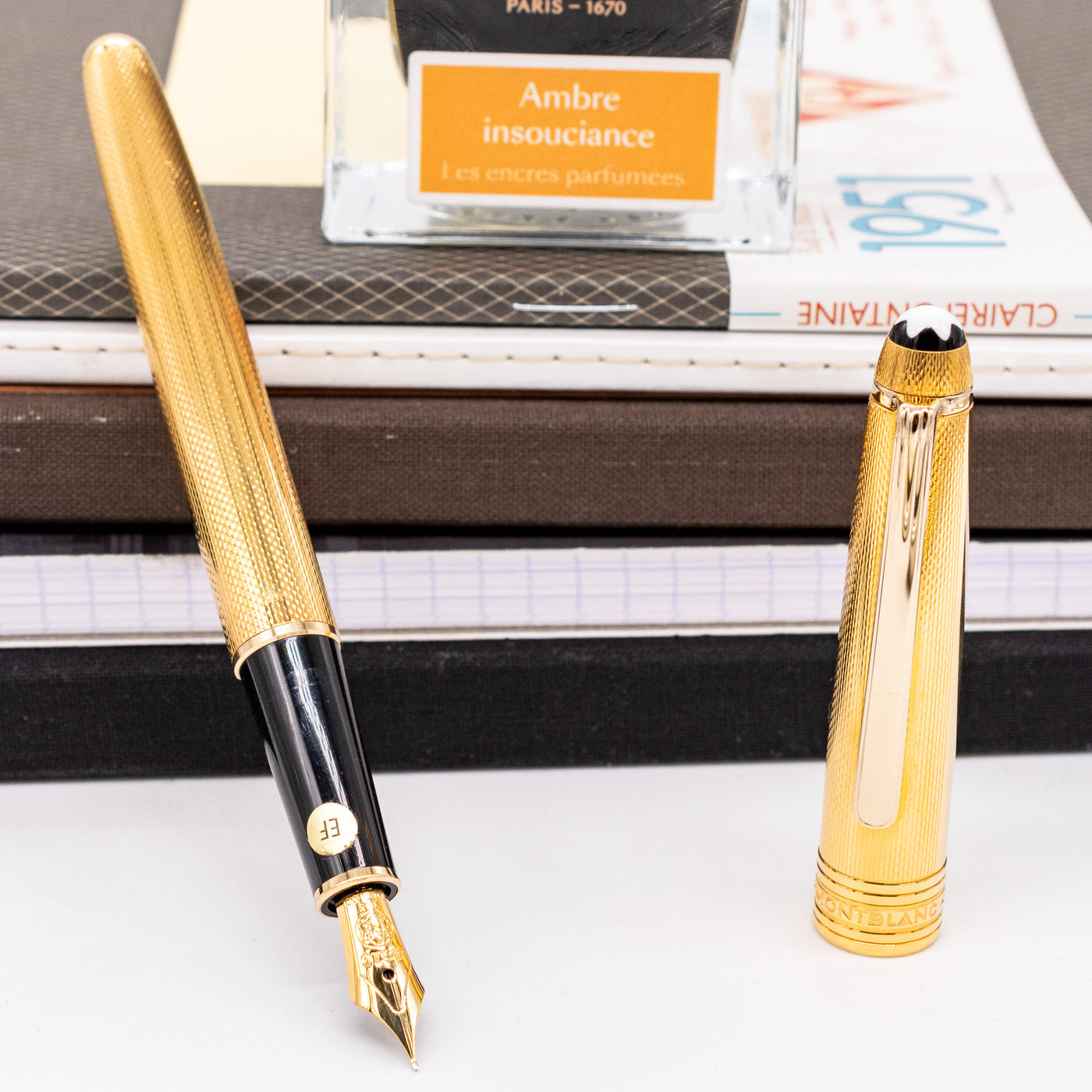 Montblanc Meisterstuck 144 Gold Barley Fountain Pen