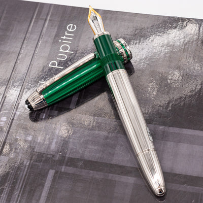 Montblanc Meisterstuck 146 Solitaire Czar Nikolai I Platinum LeGrand Fountain Pen silver