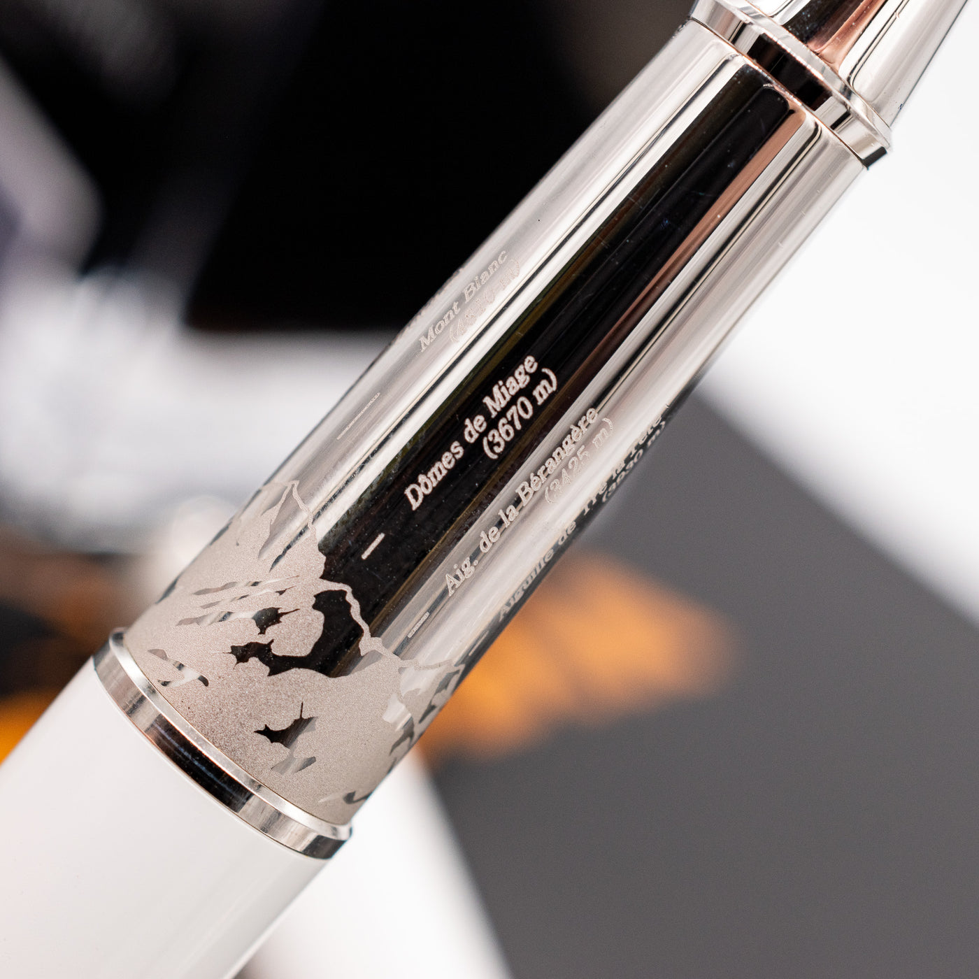 Montblanc Meisterstuck 163 Solitaire Tribute to Mont Blanc Rollerball Pen engravings