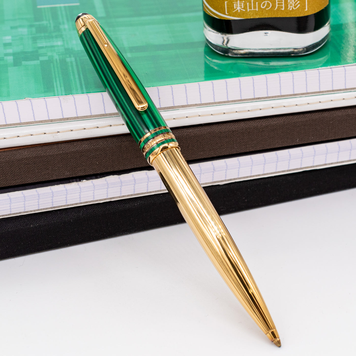 Montblanc Meisterstuck 164 Solitaire Czar Nikolai I Malachite Ballpoint Pen