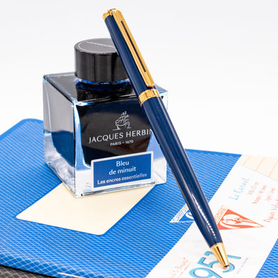 Montblanc Noblesse Oblige Blue & Gold Ballpoint Pen Rare