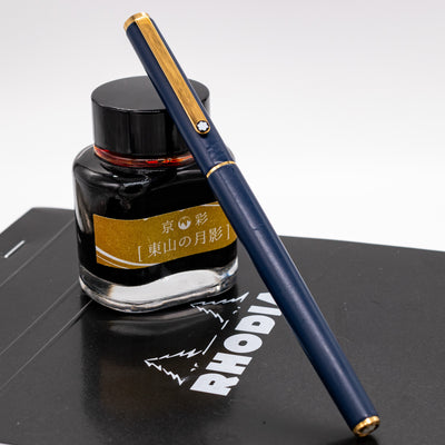 Montblanc Slimline 2118 Blue Fountain Pen capped