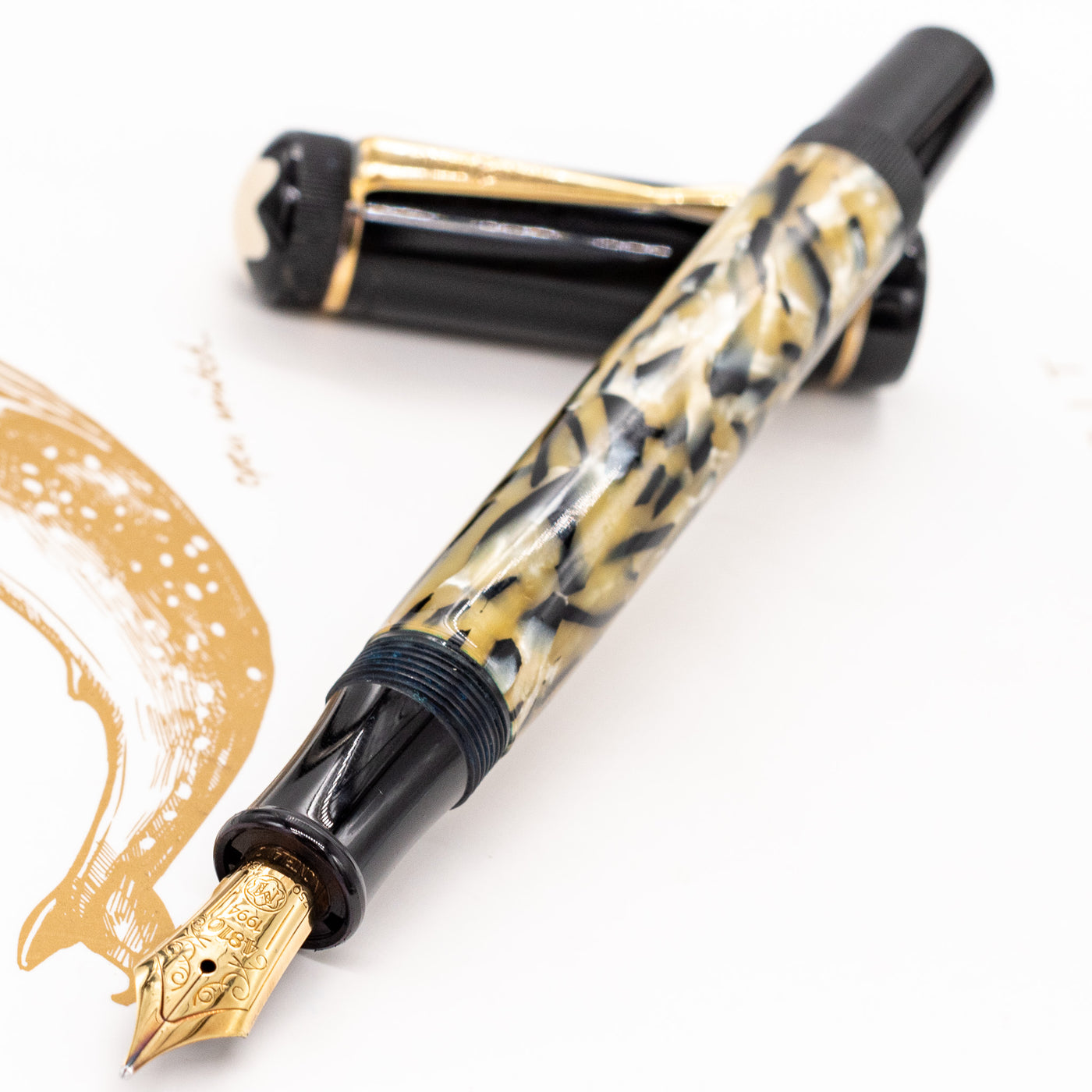 Montblanc Oscar Wilde Limited Edition Fountain Pen uncapped