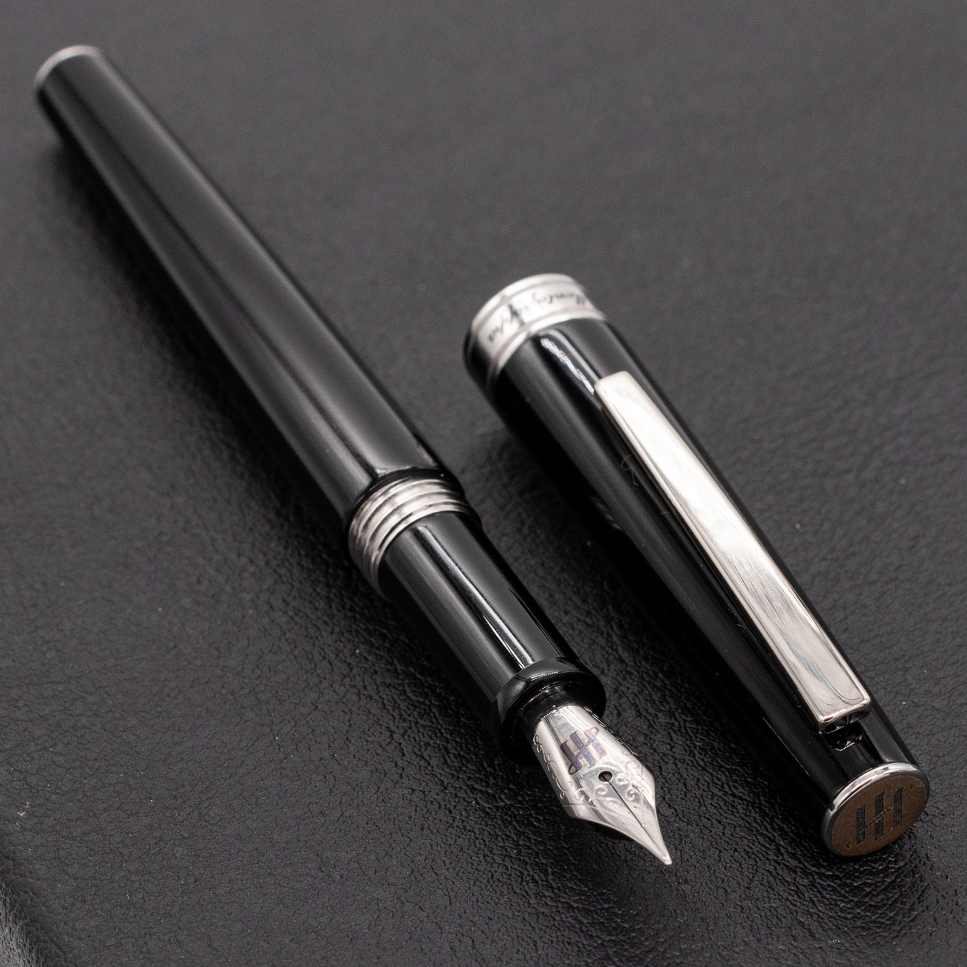 Montegrappa Armonia Fountain Pen Black Silver Trim