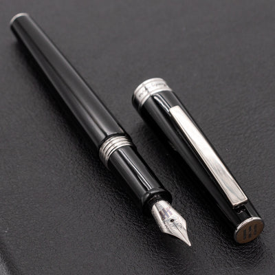 Montegrappa Armonia Fountain Pen Black Silver Trim