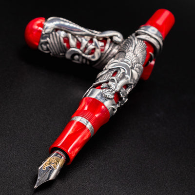 Montegrappa Eternal Bird Limited Edition Fountain Pen uncapped