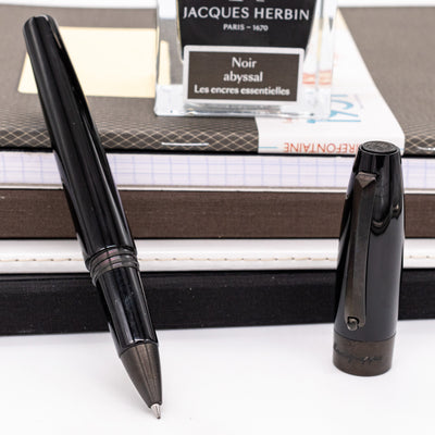 Montegrappa Fortuna Black & Gun Metal Rollerball Pen