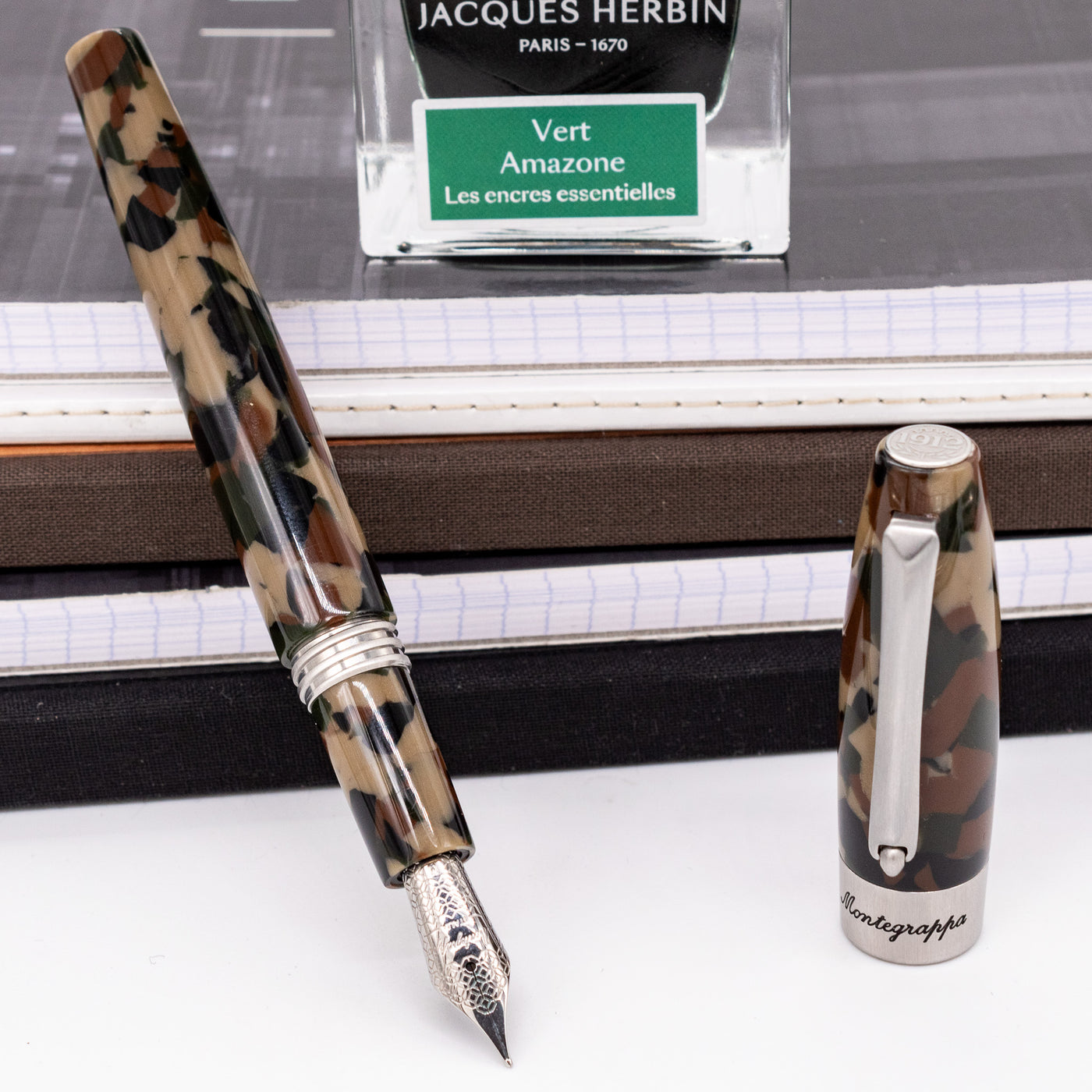 Montegrappa Fortuna Camouflage Fountain Pen - Preowned